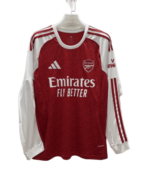 1LONGFAN (1) Arsenal 25/26 HOME MANCHE LONGUE FAN VERSION