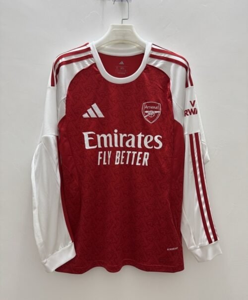 1LONGFAN Arsenal 25/26 HOME MANCHE LONGUE FAN VERSION