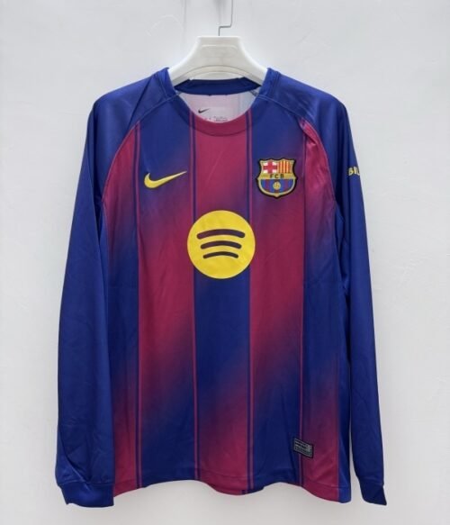 FC Barcelone 25/26 HOME MANCHE LONGUE FAN VERSION