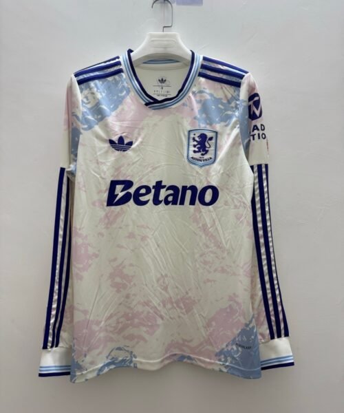Aston Villa 25/26 3rd MANCHE LONGUE FAN VERSION