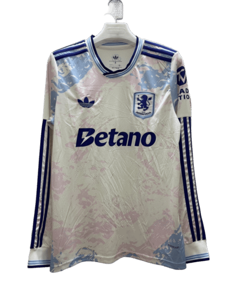 Aston Villa 25/26 3rd MANCHE LONGUE FAN VERSION