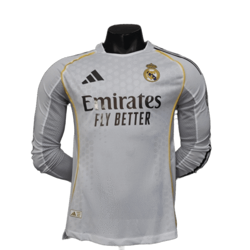 Real Madrid 25/26 HOME MANCHE LONGUE PLAYER VERSION