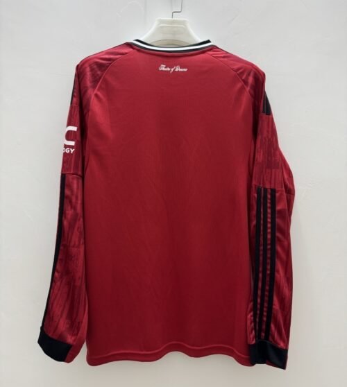 2longfan Manchester United 25/26 HOME MANCHE LONGUE FAN VERSION