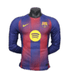 FC Barcelone 25/26 HOME MANCHE LONGUE PLAYER VERSION