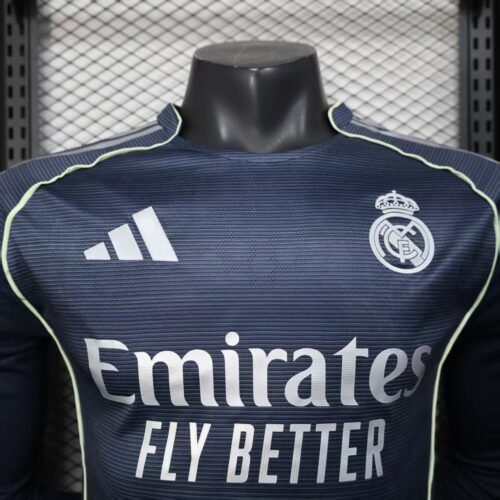 3LONGPLAYEUR Real Madrid 25/26 AWAY MANCHE LONGUE PLAYER VERSION