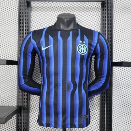 Inter Milan 25/26 HOME MANCHE LONGUE PLAYER VERSION