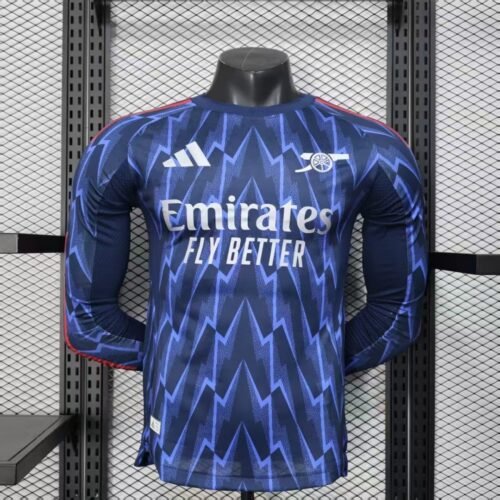 8LONGPLAYEUR Arsenal 25/26 AWAY MANCHE LONGUE PLAYER VERSION