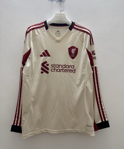 Liverpool 25/26 AWAY MANCHE LONGUE FAN VERSION