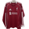 Liverpool 25/26 HOME MANCHE LONGUE FAN VERSION