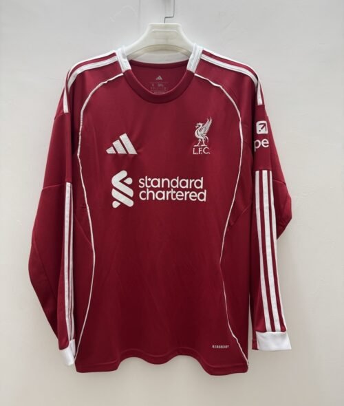 Liverpool 25/26 HOME MANCHE LONGUE FAN VERSION