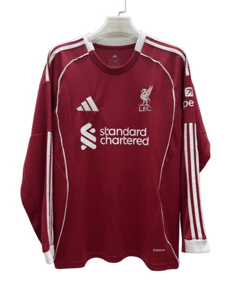 Liverpool 25/26 HOME MANCHE LONGUE FAN VERSION