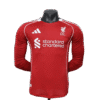 1LONGPLAYEUR Liverpool 25/26 HOME MANCHE LONGUE PLAYER VERSION