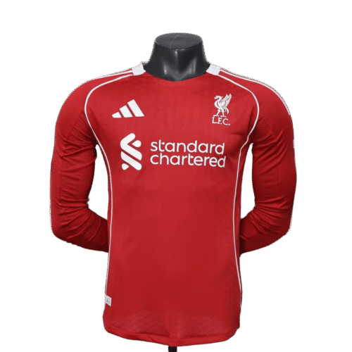 Liverpool 25/26 HOME MANCHE LONGUE PLAYER VERSION