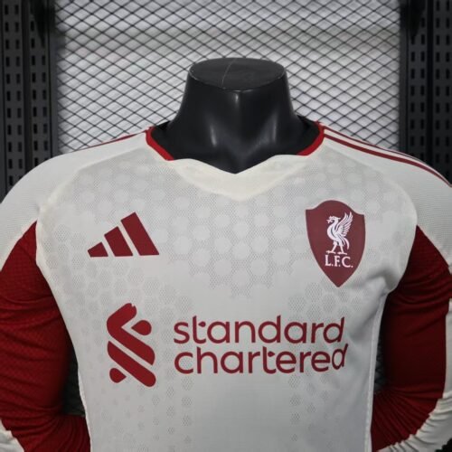 2LONGPLAYEUR Liverpool 25/26 AWAY MANCHE LONGUE PLAYER VERSION