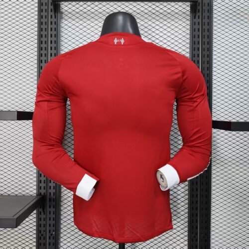 4LONGPLAYEUR Liverpool 25/26 HOME MANCHE LONGUE PLAYER VERSION